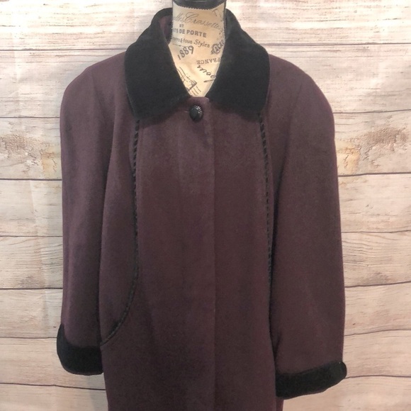 Alorna Woman by Forstmann Vintage Coat Superfina Wool Blend Plus Size 18 - Picture 2 of 9